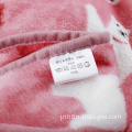 High quality coral fleece travel photo printed polar fleece blanket